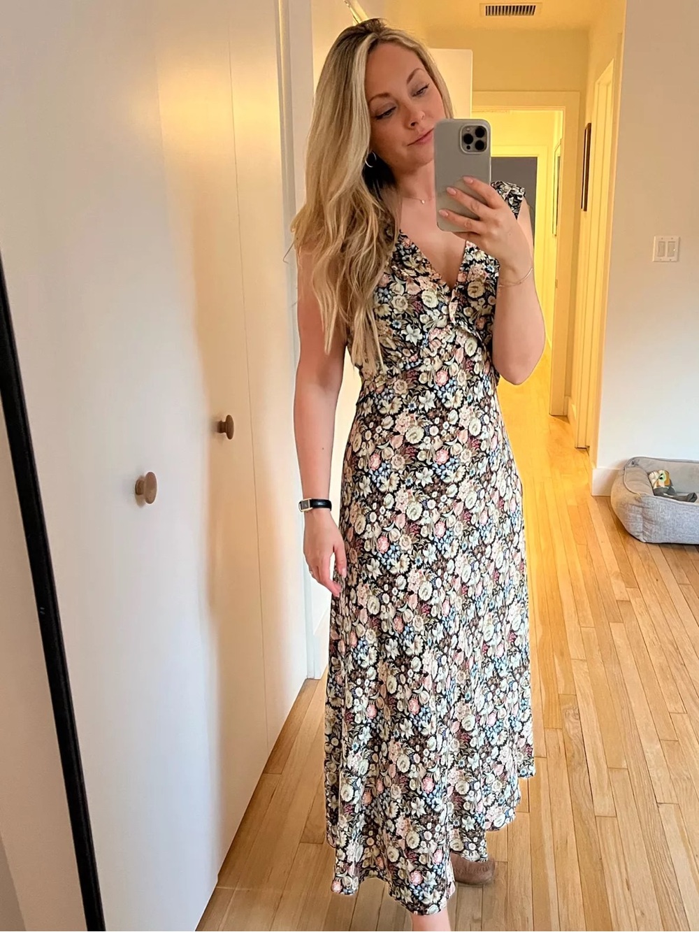 Doen Tahlia Midi Dress Viscose Rayon